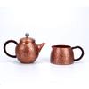 Home Handmade Pure Copper Teapot With Hammer Pattern Purple Copper Teapot, 300Ml Small Pure Copper Kung Fu Tea Set