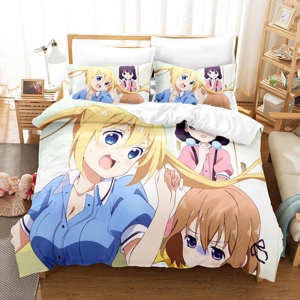 Kawaii Grils Blend S Bedding Set Single Twin Full Queen King Size Bed Set Adult Kid Bedroom Duvet Cover Sets Anime Bed Sheet Set