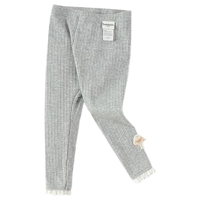 Balabala Girls Lace Trim Long Leggings 100