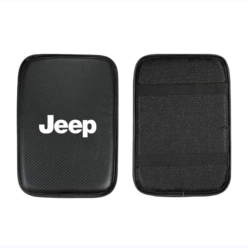 Bil Armstöd Låda Mattor Läder Mittkonsol Skydd Tillbehör För Jeep Renegade Wrangler JK JL Grand Cherokee Compass Patriot etc