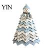 Christmas Garden Ornaments DIY Quilted Tree Kit, Handmade Fabric Tabletop Decoration, Home Holiday Ornament Collection Festive Craft Project