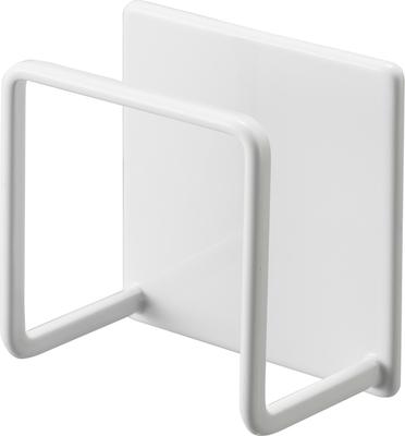 Yamazaki Jitsugyo Magnetic Sponge Holder White X X Tower Sponge Holder Sponge Rack Kitchen Storage 3070 Approx. W6.5 D4.3 H6.5cm