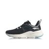 LiNing Soft Plus Comfortable Sports Low-Top Running Shoes Women Sneaker Black White ARHQ024-1