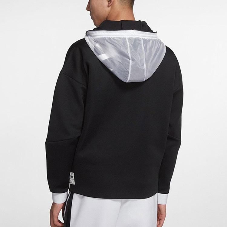Air Jordan Engineered 1/2 Zipper Hoodie 'Black' Men's AT9780-010