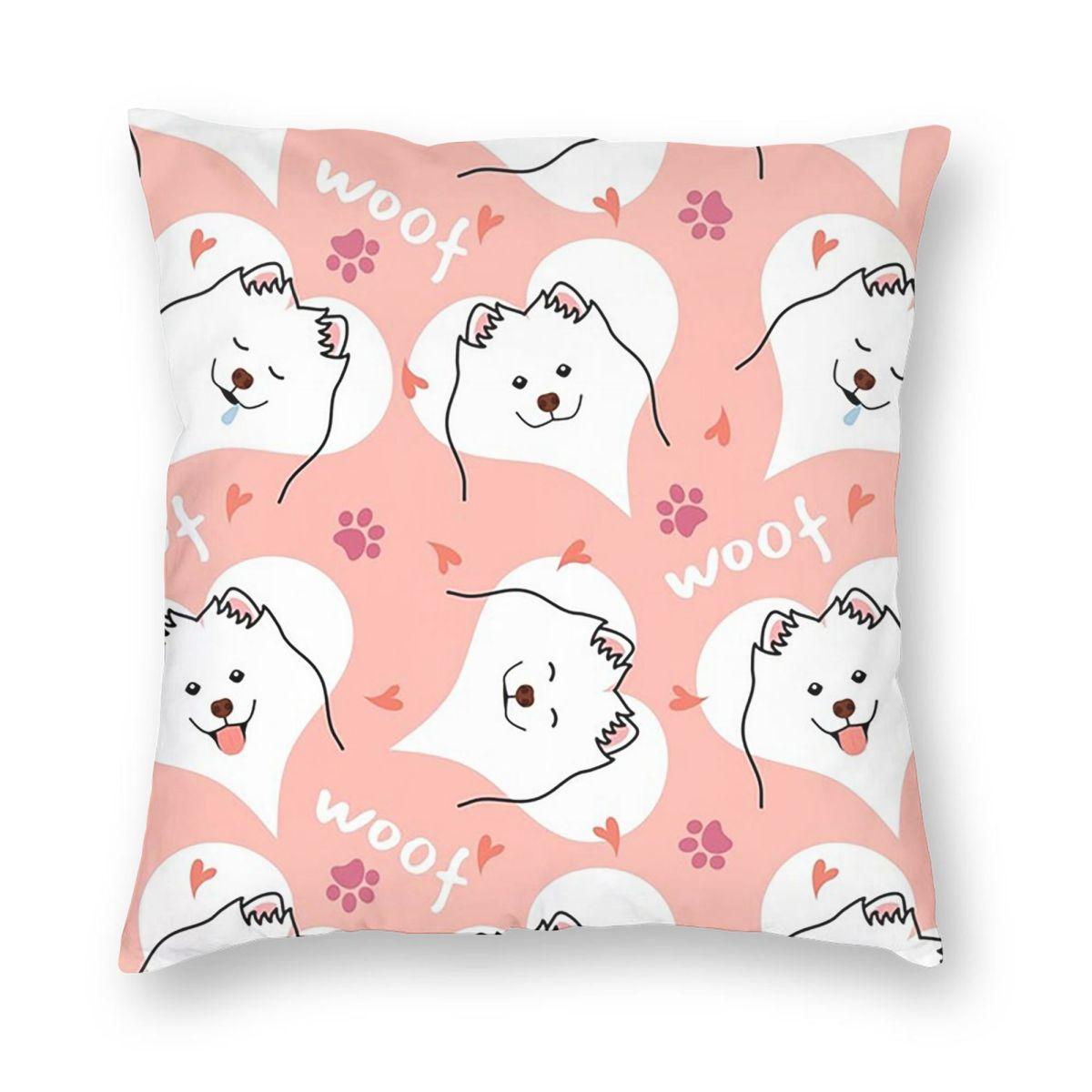 Samoyed - Stunning Dog! Square Pillowcase Pillow Cover Cushion Throw Pillow for Home Sofa Living Room 12x12Inch