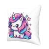 Sparkle Unicorn Magic Square Pillowcase Pillow Cover Cushion Zip Decorative Comfort Throw Pillow for Home Sofa