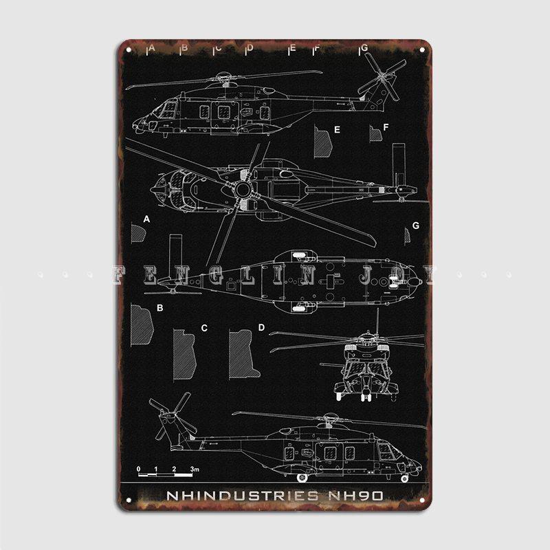 

Nhindustries Nh90 Metal Sign Pub Kitchen Personalized Plaques Tin Sign Poster 20x30cm（7.8x11.8inch）