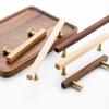 Buchenholz Holzschrankgriffe Luxusdesign Schrankknöpfe High-End Holzgriffe Schrank