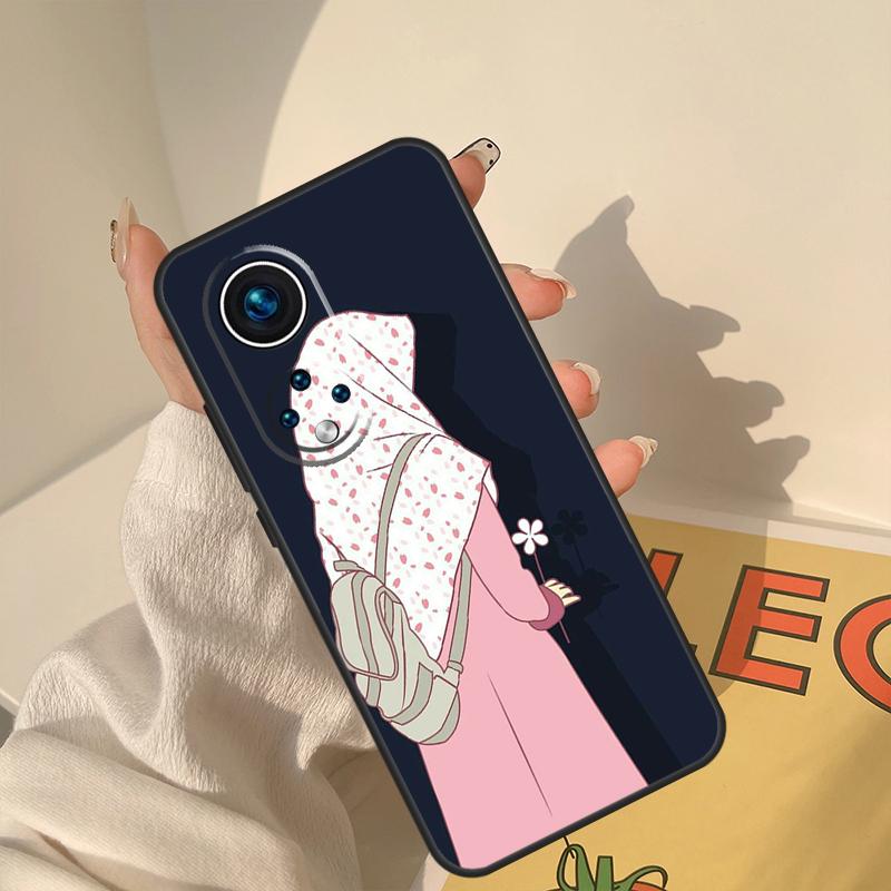 

Muslim women islamic girl Case For Huawei Honor X8a X8 X7 X9a 50 70 90 Magic5 Lite P40 P20 P30 P60 Pro P Smart Cover Honor 90 Lite