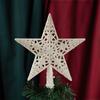 Hollow Out Christmas Tree Top Star White Christmas Tree Ornaments  Christmas Decoration