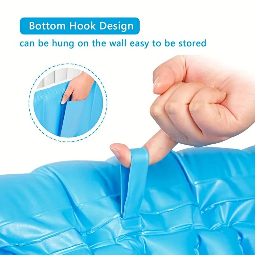 Dětská nafukovací vanička Přenosná cestovní vanička pro miminko Kojenecká vanička Batole Skládací protiskluzová sprcha Bazének pro novorozence