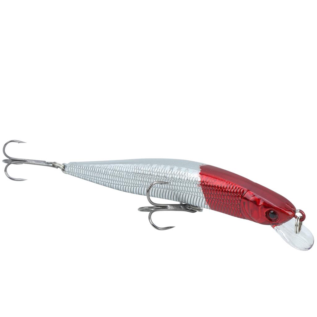 5Pcs Plastic Simulation Minnow Long Shot Lure Bait with Treble Hook Fishing Tackle8#