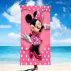1pc Mickey and Minnie Themed Beach Towel Lightweight Bath Towel Modern Rectangular Towel Ideal for Yoga Travel Swimming