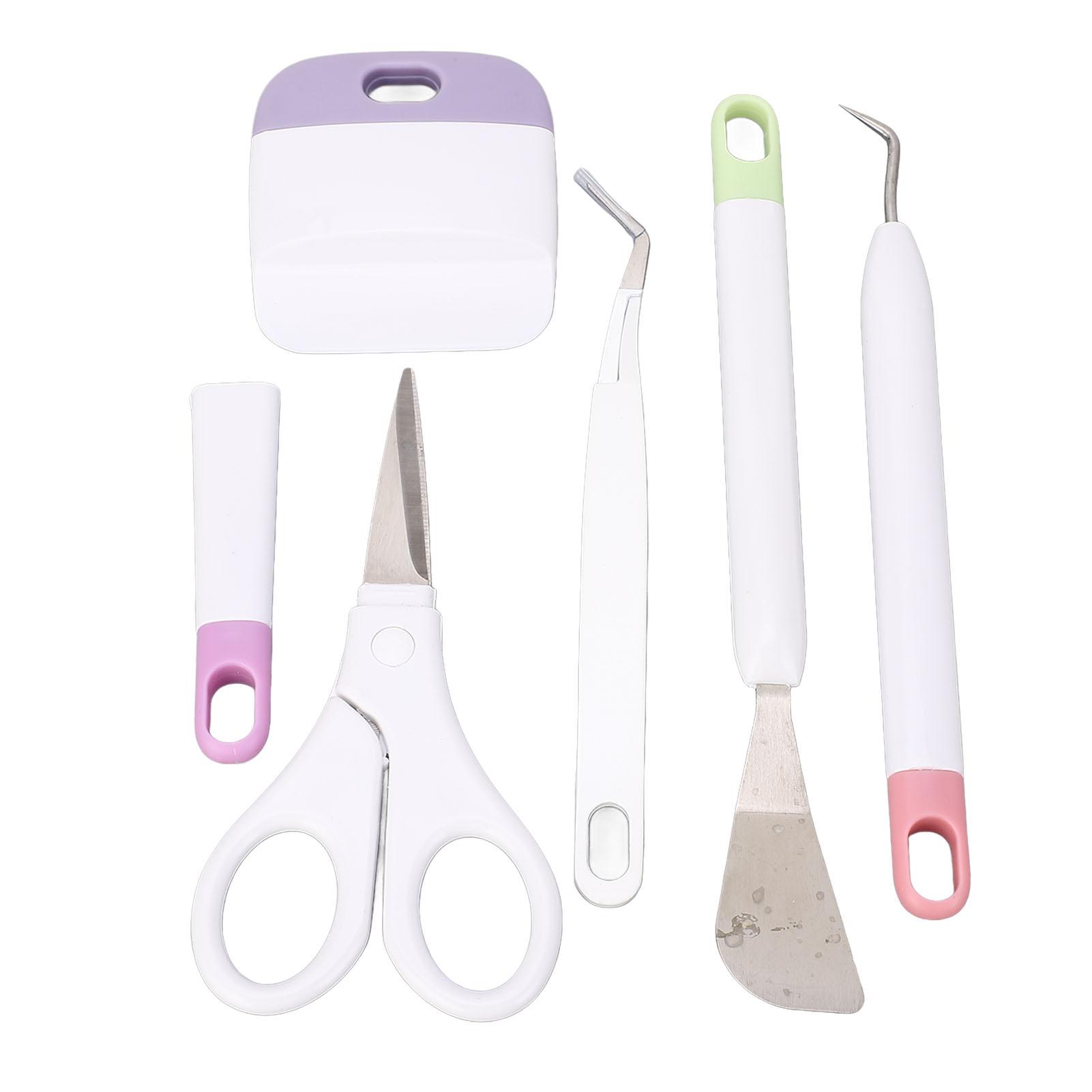 

Набор из 5 виниловых инструментов для прополки, пинцет для прополки, скребок, шпатель, ножницы, набор инструментов для рукоделия из винила