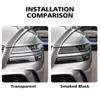 TPU Car Headlight Protection Film For GENESIS G8 E-G80 Smoke Black High-Gloss Pre-Cut PPF Anti-Scratch Car Vinyl Wrapping Kit