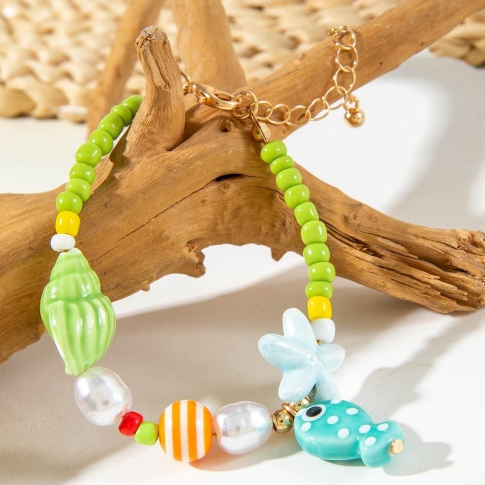Bohemian Style Beaded Foot Chain Colorful Foot Bracelets Jewelry Accessories