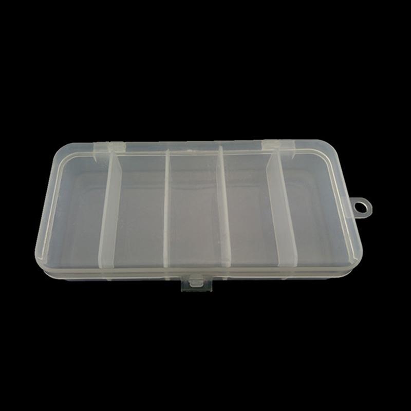 Waterproof Bait Box, 5 Compartments, Fishing Gear Accessories, Hook Storage Box, Plastic Bait Box