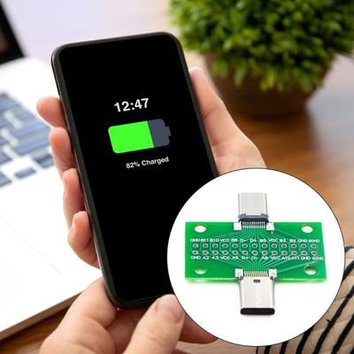 Two Sideds USB 3.1 Type C Breakouts Board 2x13Pin To 2.54mm Pitches for Electronics Projects and DIY Applications