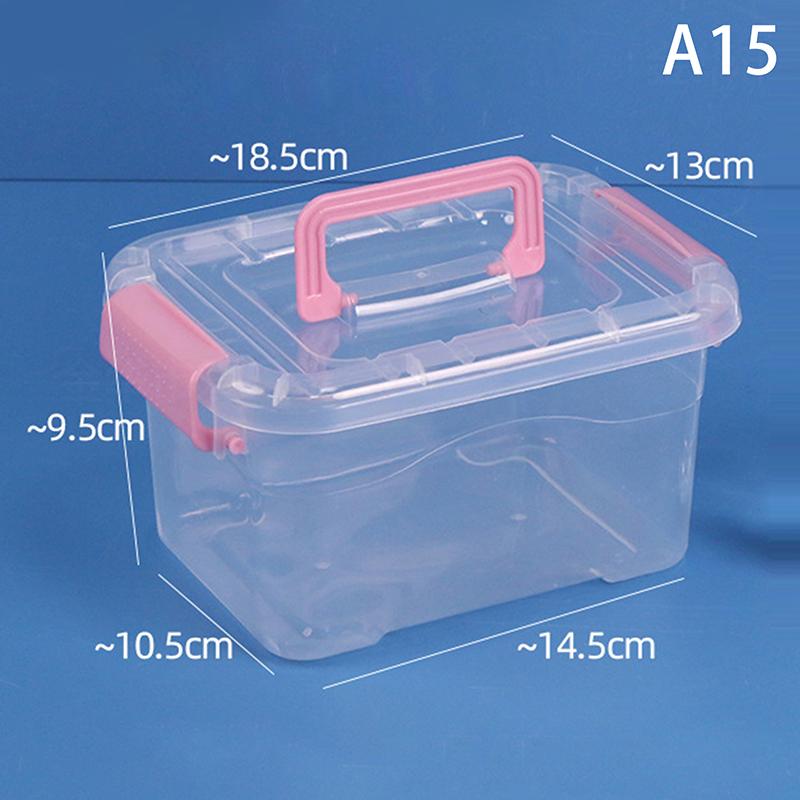 Pp Plastic Storage Box With Lid Portable Kids Toys Student Stationery Jewelry Storage Case Container Cosmetics Sorting Box