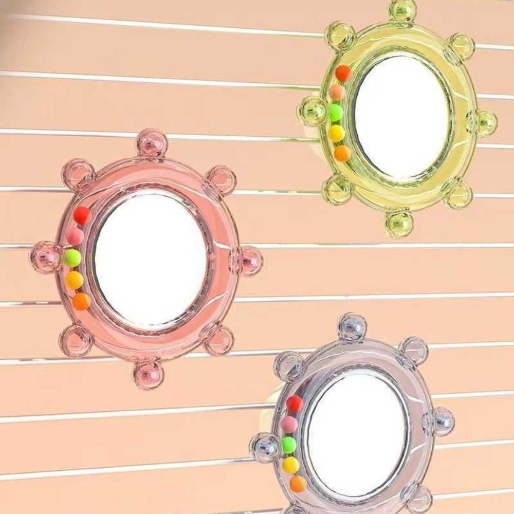 Wear-Resisting Bird Mirror Perch Spinning Puzzle Bird Flying Saucers  Bird Supplies