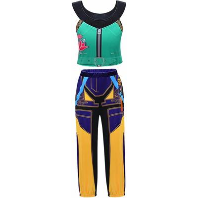 Children Zoey Mira Rumi 3D Print Cosplay Costume Halloween Carnival K-Pop Hunters Girl Group Idol Role Play Dress Up Outfit