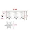 Christmas Decorative Wedding String Fairy Curtain Garlands Strip Party Lights(16 Snowflake String) For Home Outdoor Holiday Decoration