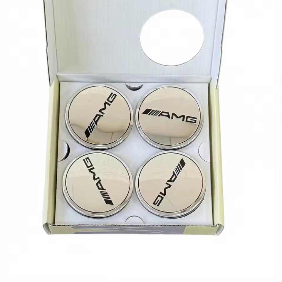 4PCS 75mm Car Floating Wheel Center Hub Caps Cover for Mercedes Benz B/C/E/S Class A Class C200L GLK GLC CLA Accessories. TV1