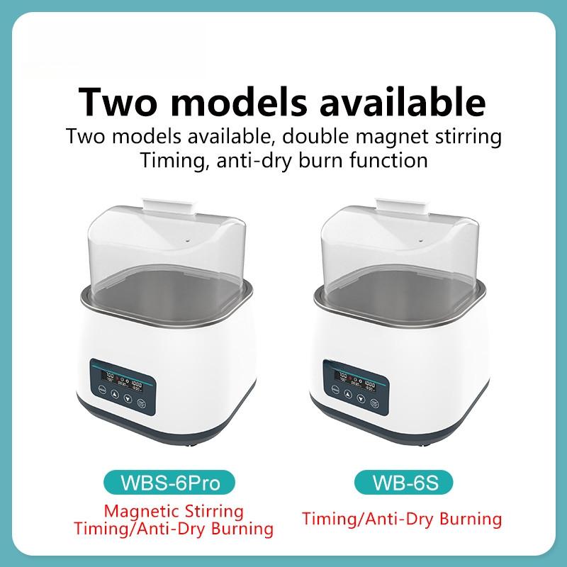 800W Water Bath With Magnetic Stirrer Laboratory Digital Display Thermostatic Heat Collection Magnetic Stirrer