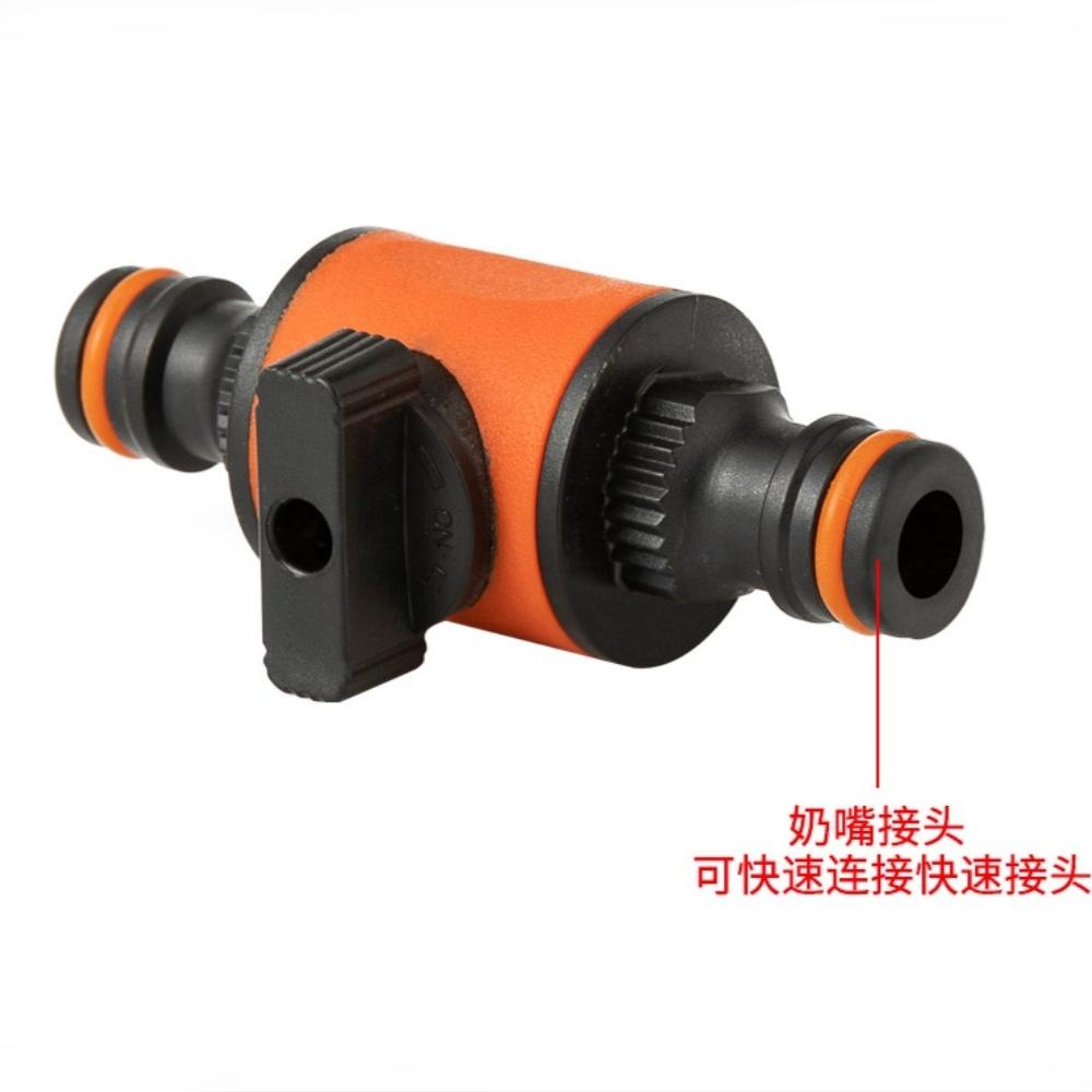 1PC 16MM Equal Garden Hose Shut Off Valve Fitting Plastic Tubing Tap Adapter Quick Joint for Watering Irrigation Car Wash