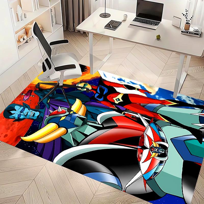 UFO Robo Grendizer Printed Absorbent Washable Carpet, Non-Slip Bathroom Mats, Kitchen Rugs, Yoga Mat,Living Room Entrance, Camping Picnic Rugs