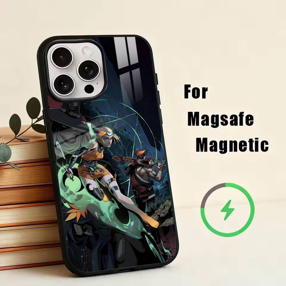 

H-Hades Game Phone Case For iPhone17,16,15,14,13,12,11 Plus,Pro Magnetic with Magsafe Wireless Charging iPhone16PRO