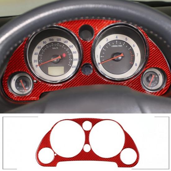 Carbon Fiber Red Dashboard Display Trim Panel For Mitsubishi Eclipse 2006-2011