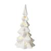 White Porcelain Ornament with LED Lights Creative Ceramic Tree Christmas Ornament Christmas Tree
