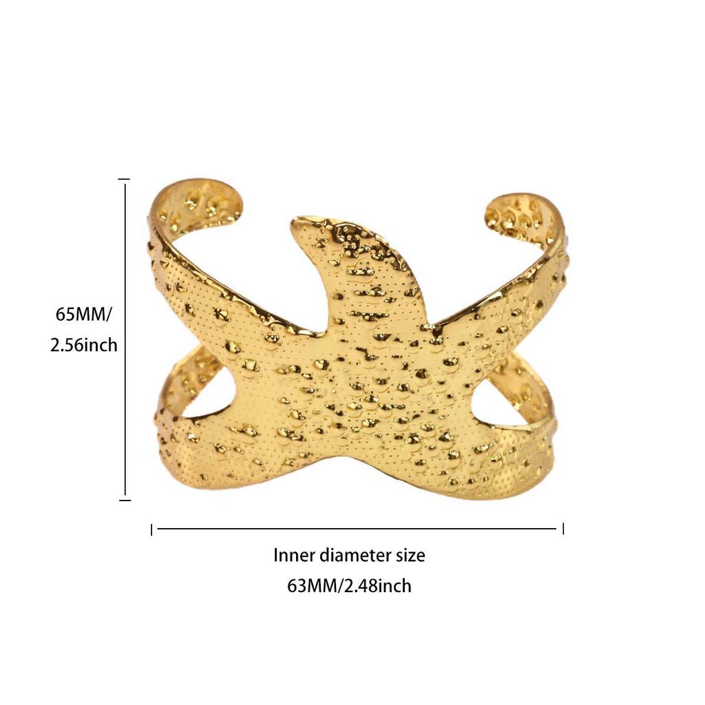 Retro exaggerated sunflower wide version open bracelet personality simple temperament punk jewelry