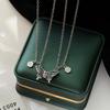 BFF Necklace Magnetic Necklaces Butterfly Pendant Choker Women's Jewelry Couple Clavicle Chain