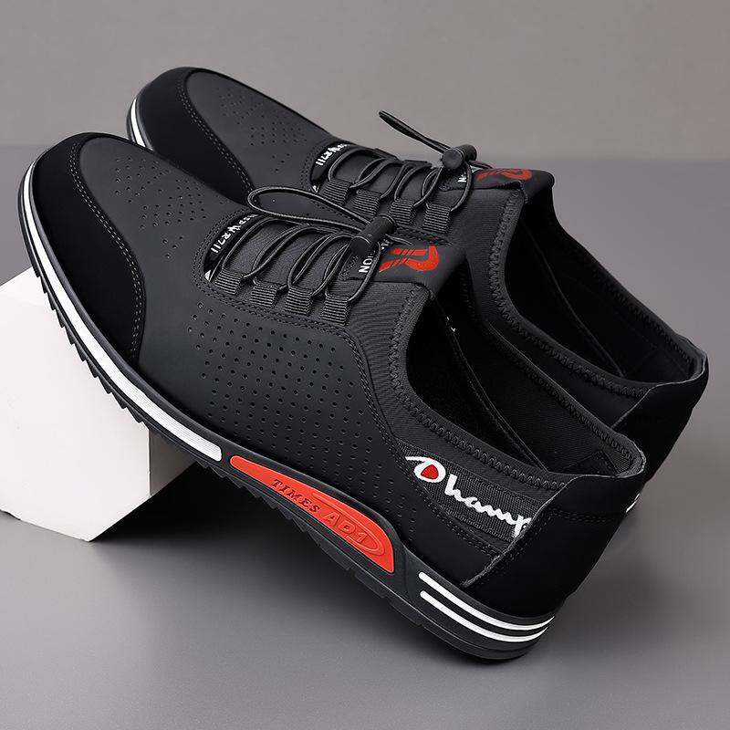 

2025 new men s casual leather shoes men s shoes light and breathable trend Korean version trendy shoes board shoes 44
