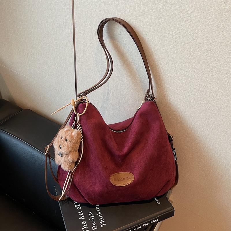 Frosted Retro Commuter Tote Bag Women's Large-capacity New Autumn and Winter Casual Multi-functional Backpack