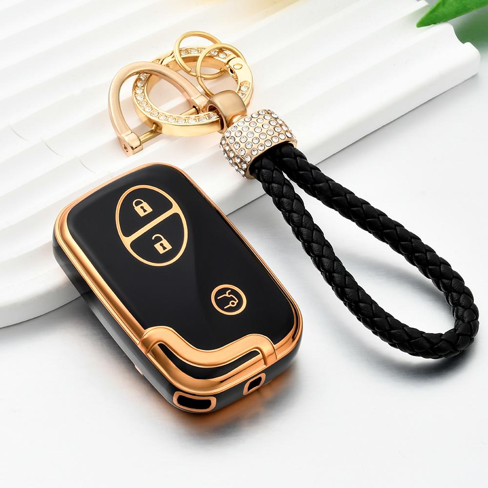 TWJCN1 3 Buttons Soft TPU Protection Case for Lexus CT200h ES 300h IS250 GX400 RX270 RX450h RX350 LX570 Key Cover Fob Accessories Prote
