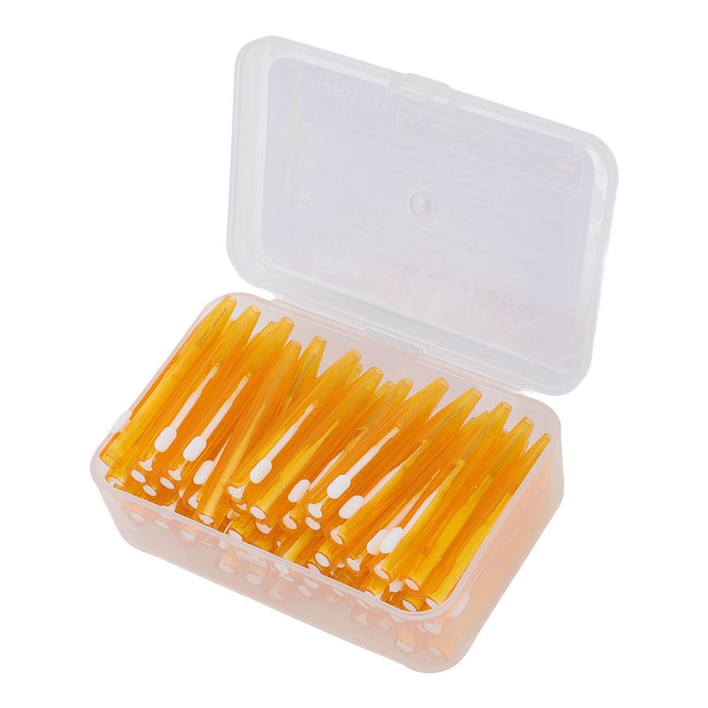 60 Pièces Brosse Interdentaire Pratique Mince Nettoyeur d'Appareil Dentaire avec Manche en PP pour Adultes Enfants