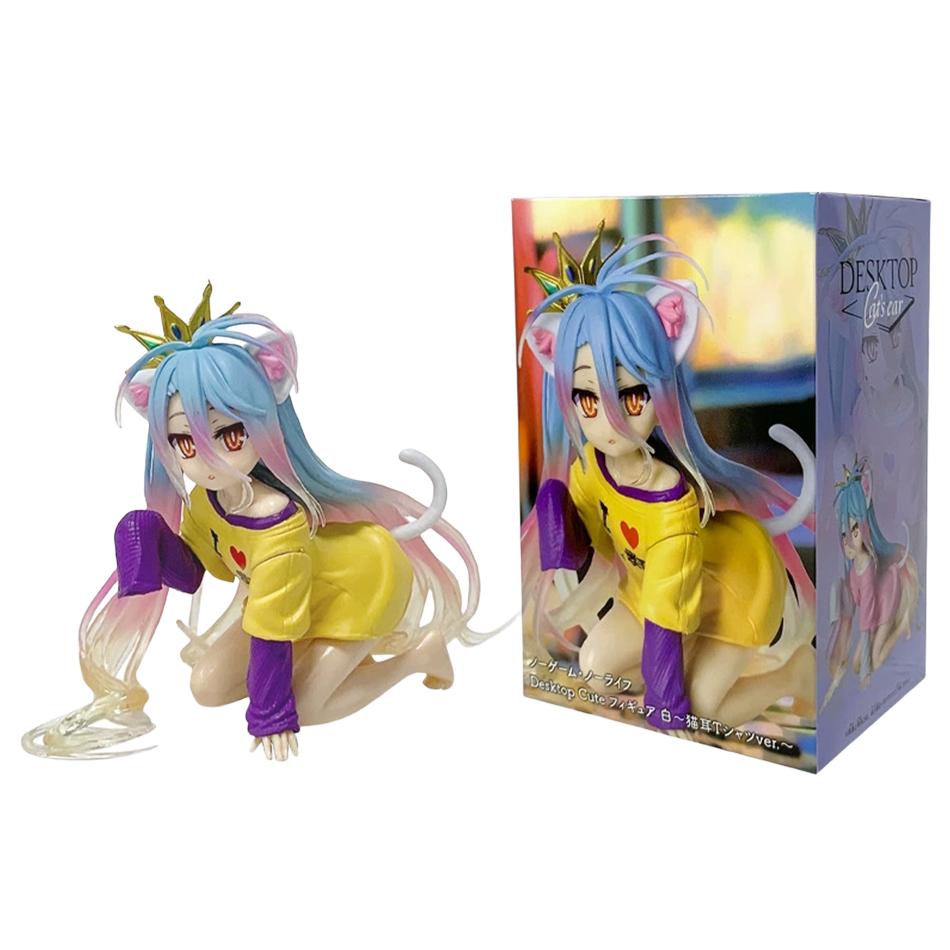 New In Stock 12CM Shiro Action Figure NO GAME NO LIFE Shiro Figurine Collection Model Toy Anime Action Figurine Toy Gifts