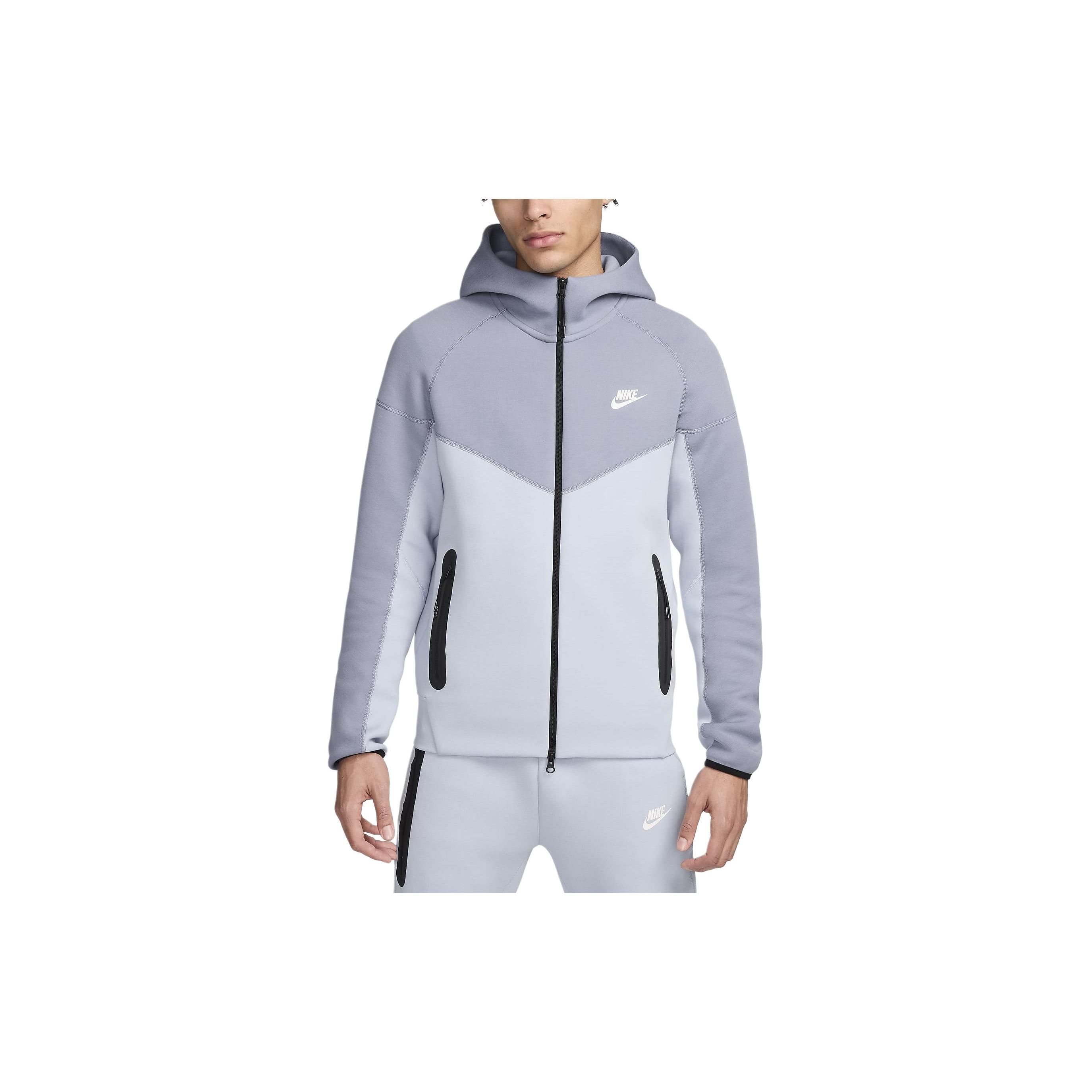 Nike Sportswear Tech Fleece Windrunner Color Block Hooded Zip-Up Casual Long Sleeve Jacket Men jackets Blue FB7922-440 XXL