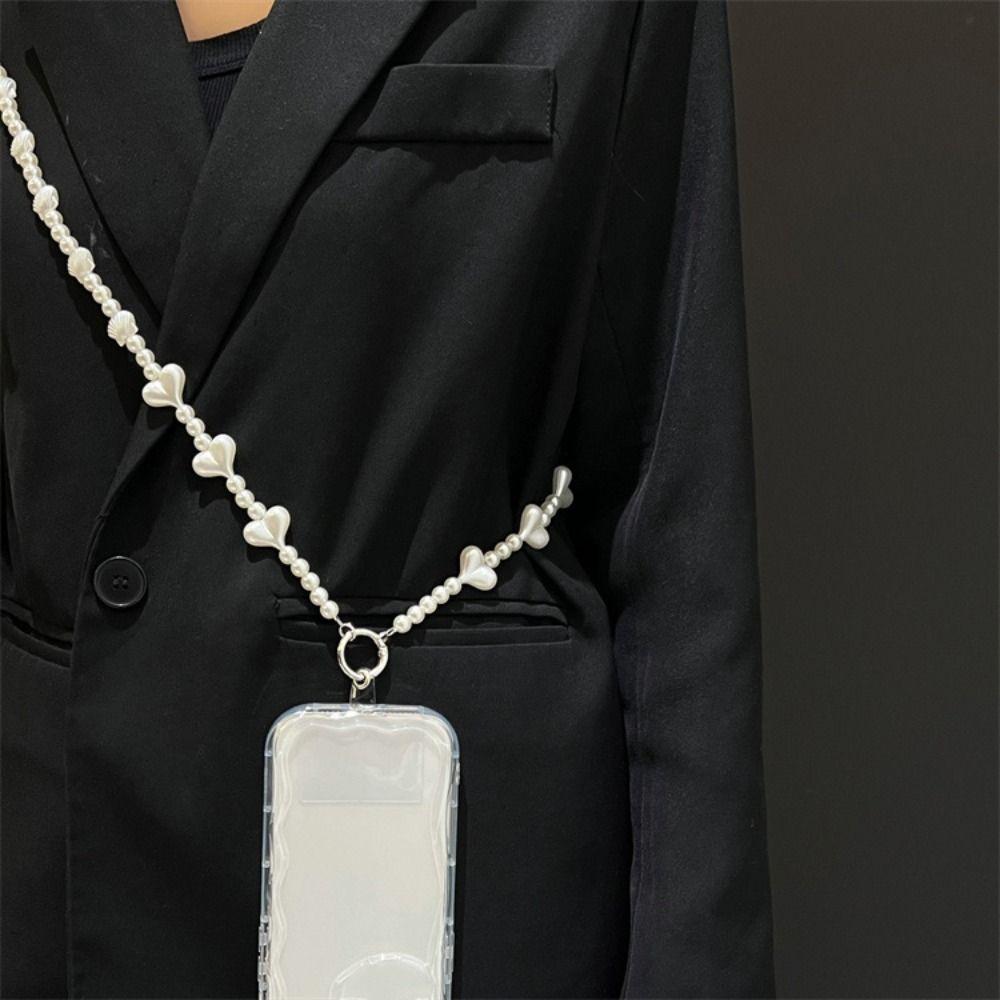 Long Long Crossbody Phone Chain Crossbody Beads Phone Strap Mobile Phone Chain  Phone Accessories