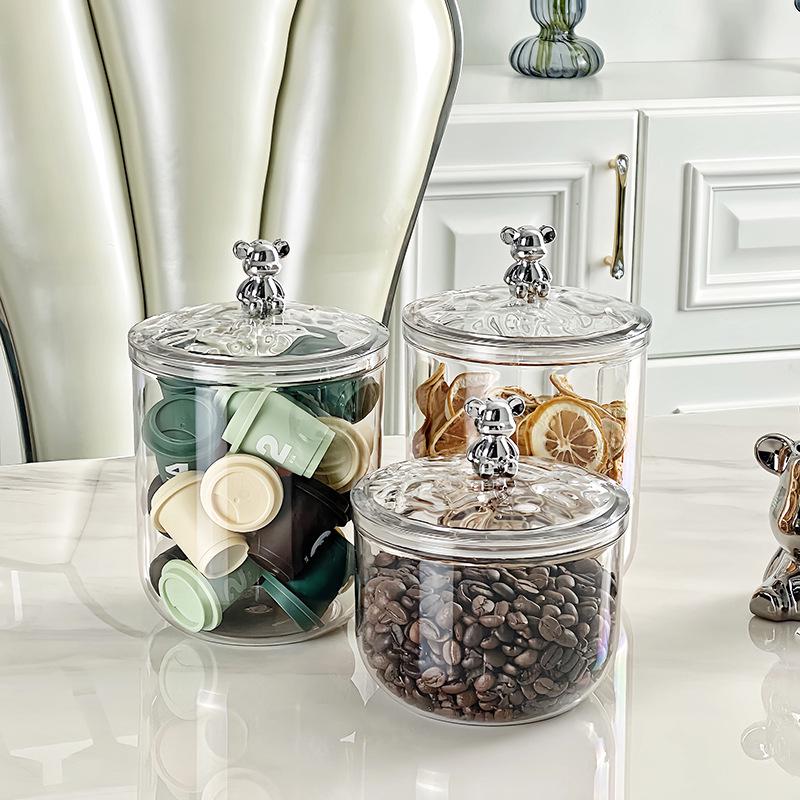 Luxury Airtight Food Storage Jar for Dry Goods, Coffee, Candy, Milk Powder, Tea