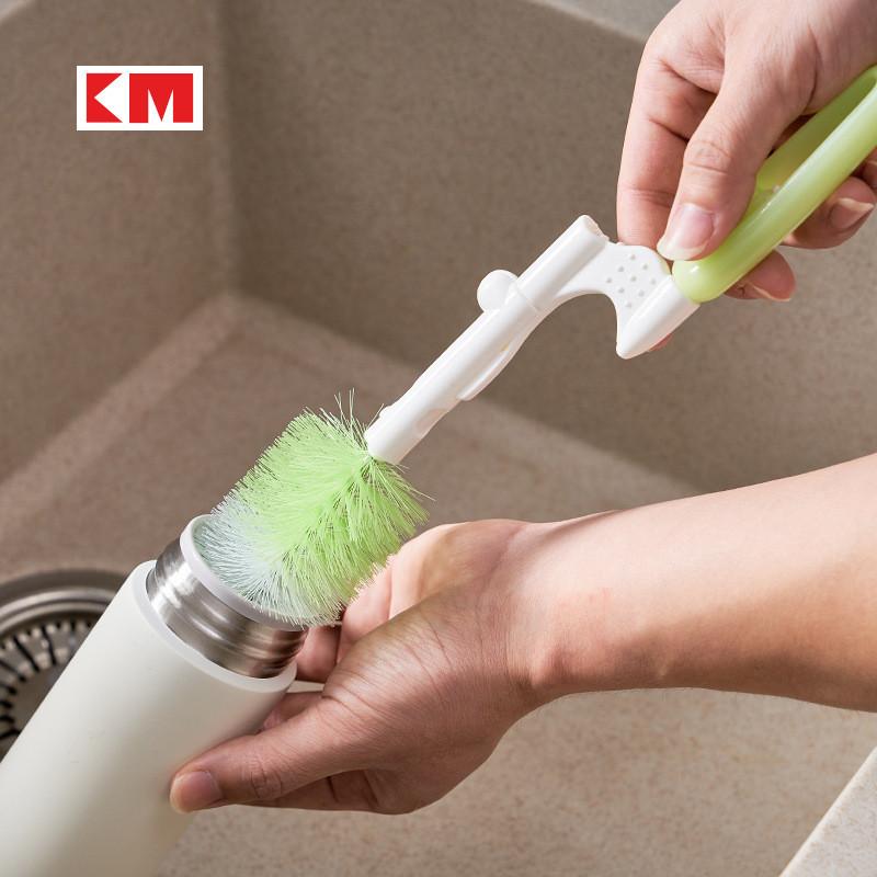Plastic Length Extended Bottle Brush For Deep Cleaning Cups Jugs And Kitchenware