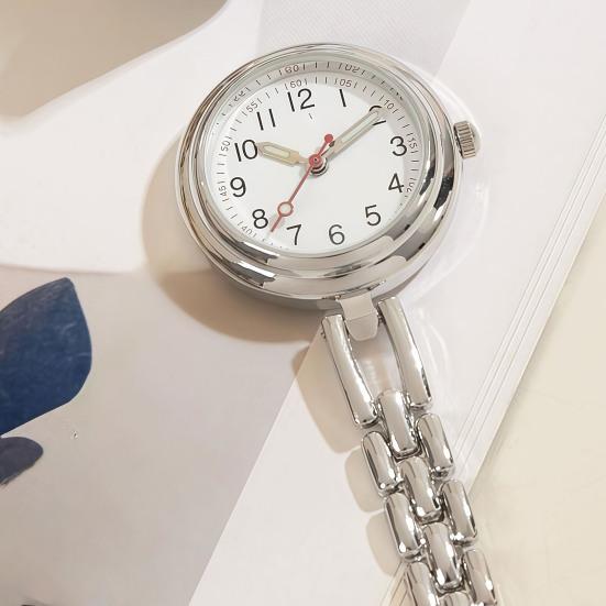 Nurse Quartz Watch Clip-on Doctor Watch Heart And Wings Design Watch for Chest Pocket Nurses Doctors Medical Professionals