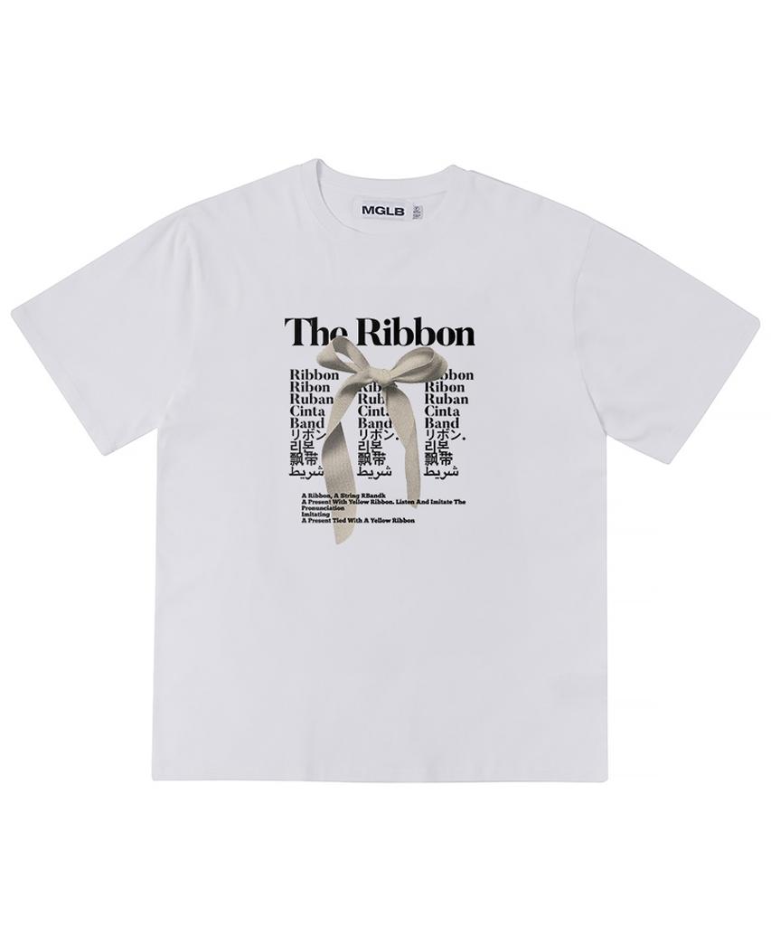 MATCHGLOBE The Ribbon Oversized Tee (White)
