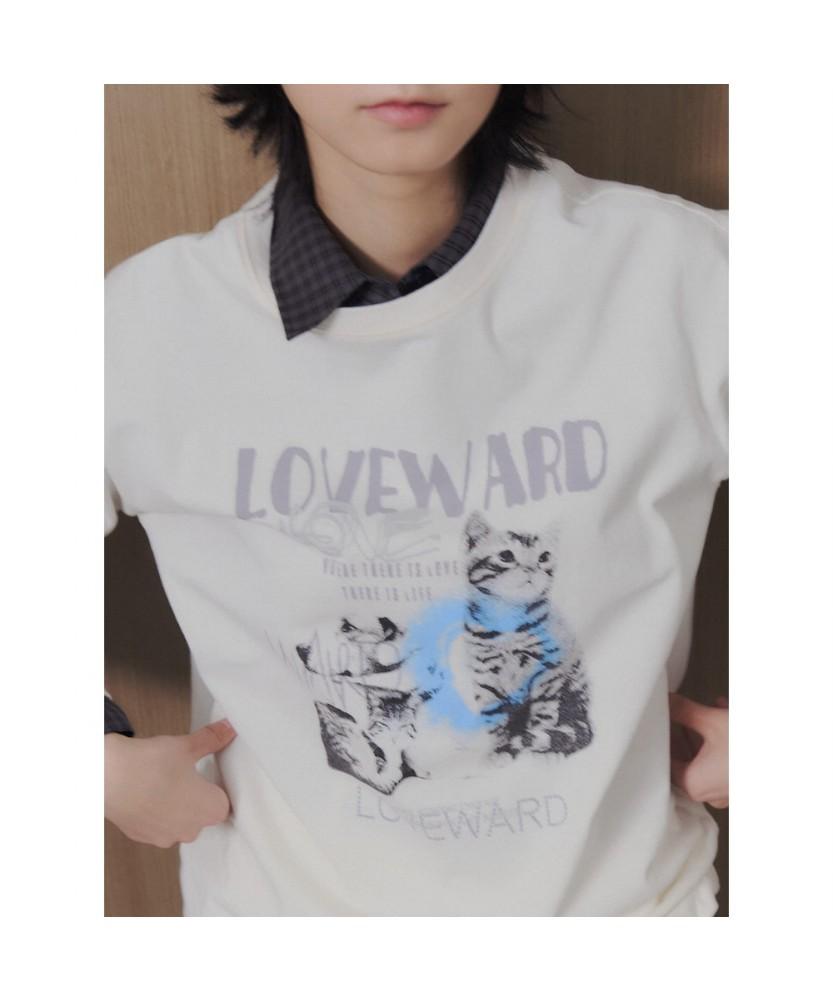 8SECONDS Graphic Long Sleeve T-Shirt Ivory