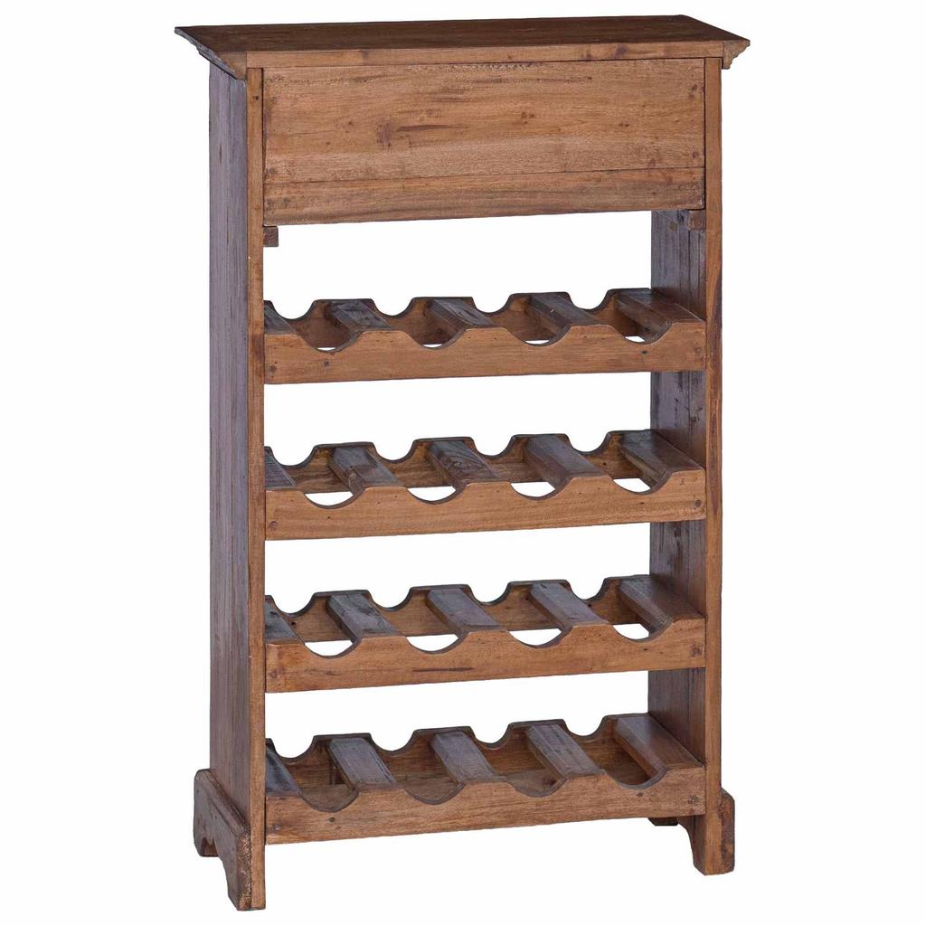 Wine Rack 55 x 23 x 85 cm Solid Mahogany Wood