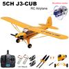 Parkten RC Plane RTF 2.4G Brushless Motor 3D/6G Remote Control Airplane Wltoys A160 Upgraded J3-CUB Yellow And RED Ready To Fly