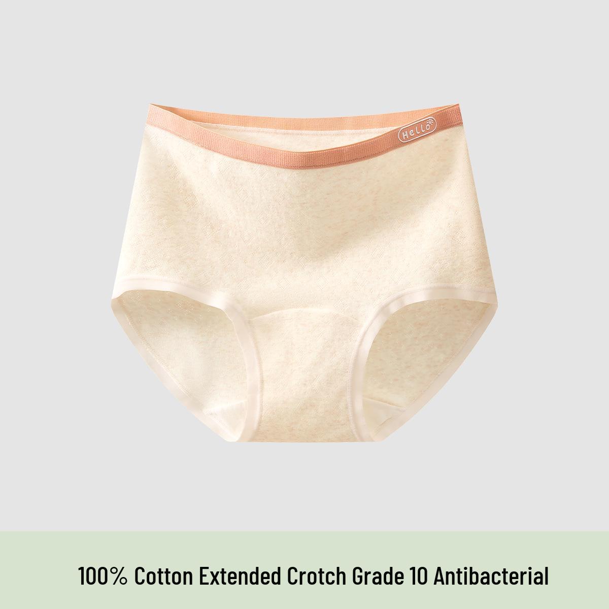 

High Waist Cotton Antibacterial Women s Briefs - Plus Size, Tummy Control, Extended Crotch 3XL size 180-210 jin